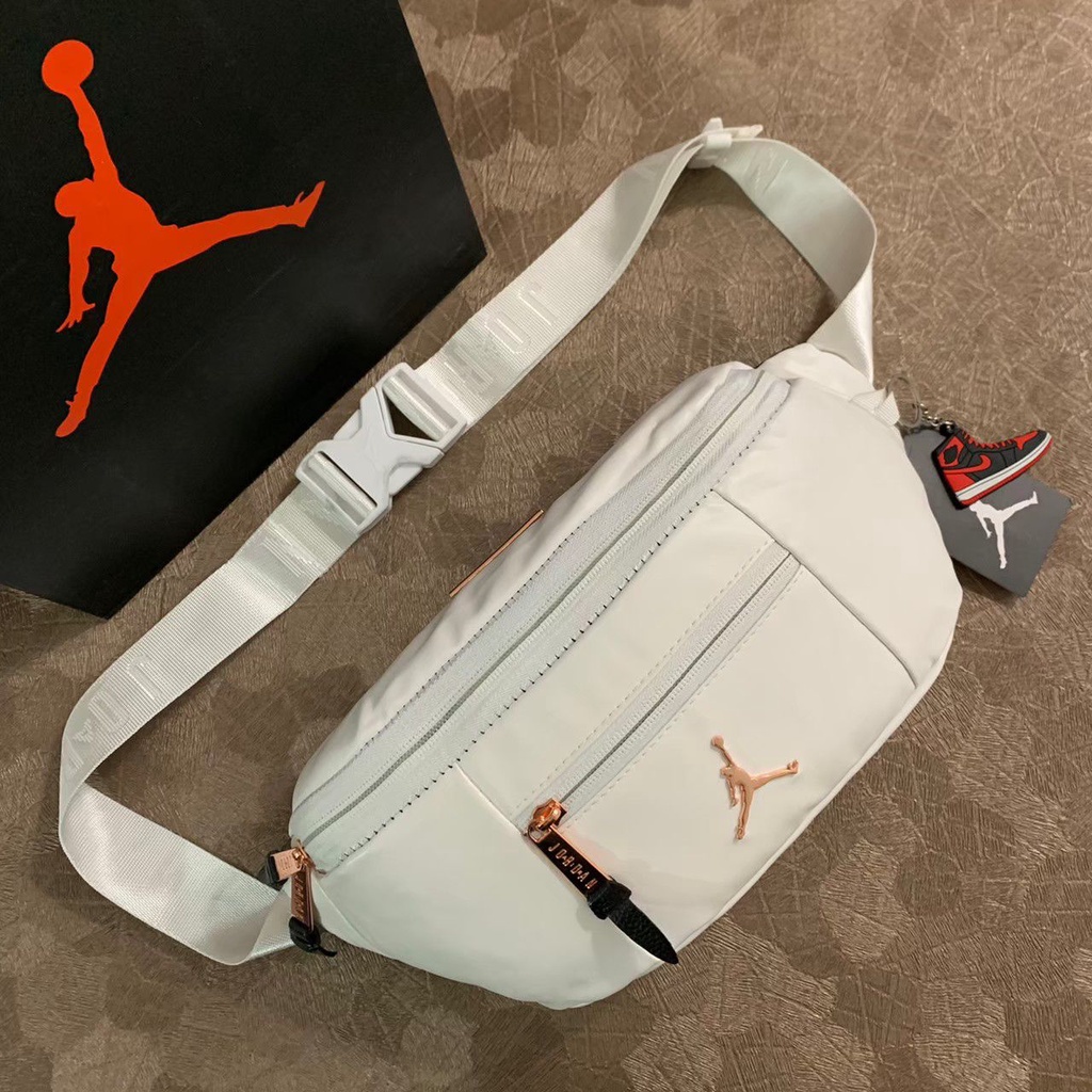 WAISTBAG JORDAN LEATHER GRAPHIC YIN & YANG WHITE