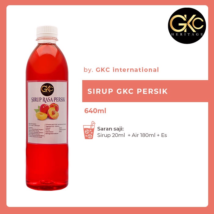 

Sirup Minuman GKC "Rasa Persik" 640ml