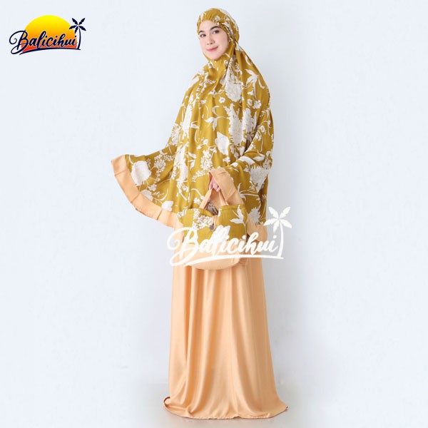 Balicihui Mukena Alina Mustard 2 Mukena Bali Dewasa by Balicihui