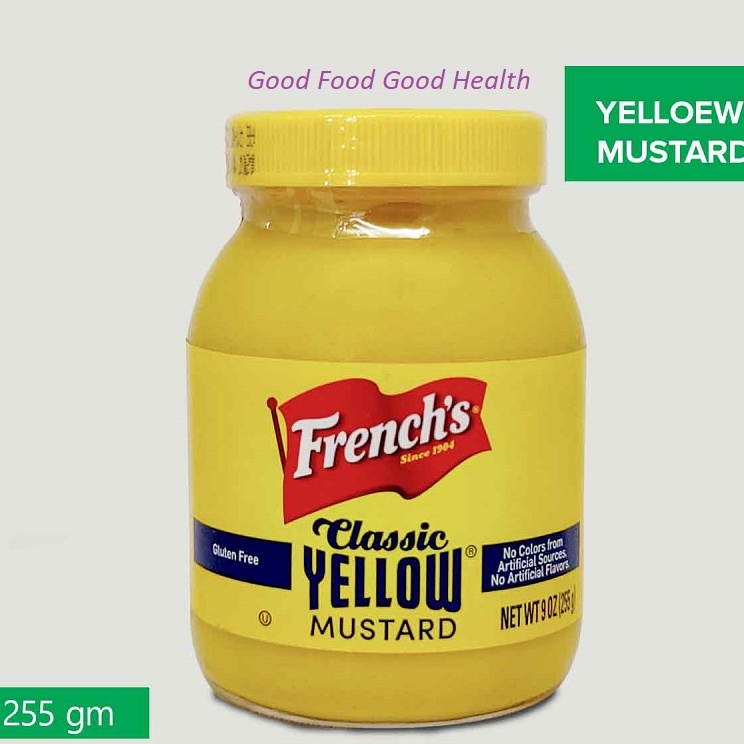 FRENCH'S Classic Yellow Mustard 170gr (6oz) French Mustard Kuning Gluten Free