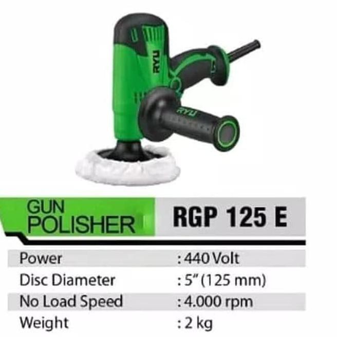 Mesin Poles Ryu Gun Polisher Ryu Rgp 125E Ryu Tekiro