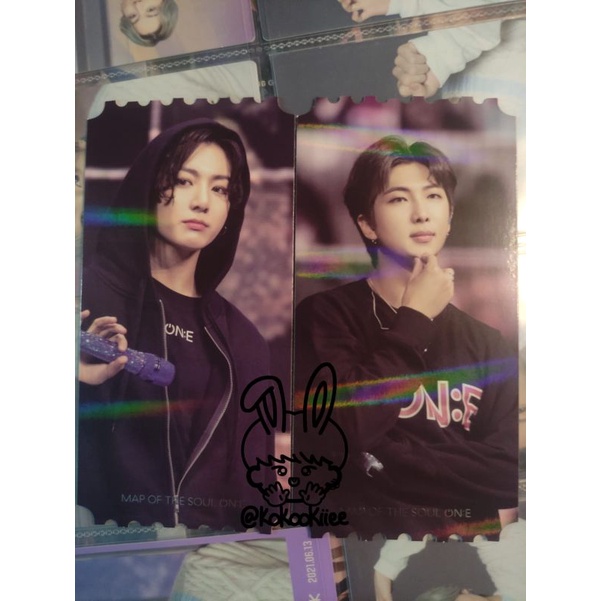 TICKET HOLO TIHOL MOTS ONE JUNGKOOK RM BTS OFFICIAL