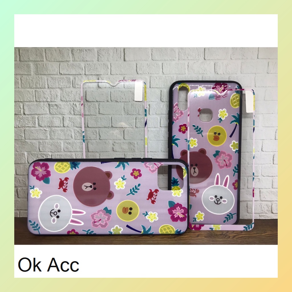BARU CASE BONUS TG Kaca karakter Oppo A1K/C2 A31/Neo 5 A37/Neo 9 A3S/Realme C1 5/5i/5S/C3 C17/7i C11 C12 C15 Samsung J2 Prime Vivo Y11/Y12/Y15/Y17 Y30/Y30i/Y50 Y91C Xiaomi Redmi 3 3S 4A 5A 9/Prime Note 9 pro HCTG 23