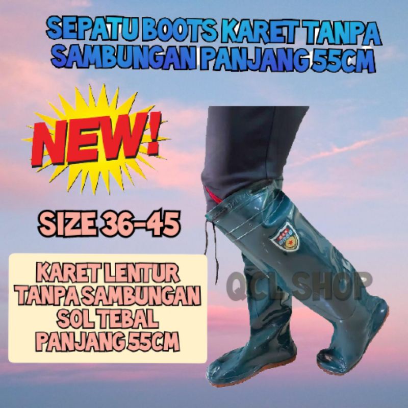 Sepatu Boots Karet Lentur Multifungsi