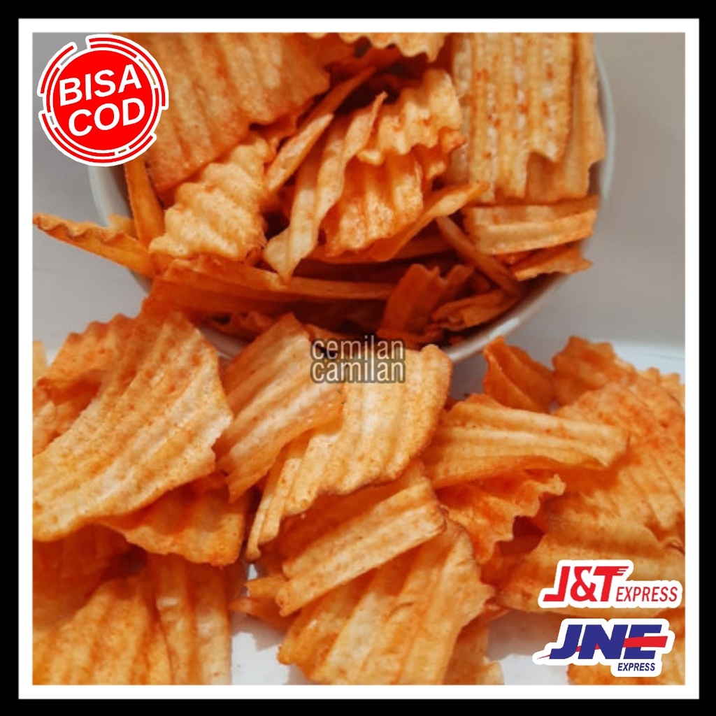 Jual Snack Kiloan Keripik Singkong Chuba Balado Keju 250 Gr Makanan