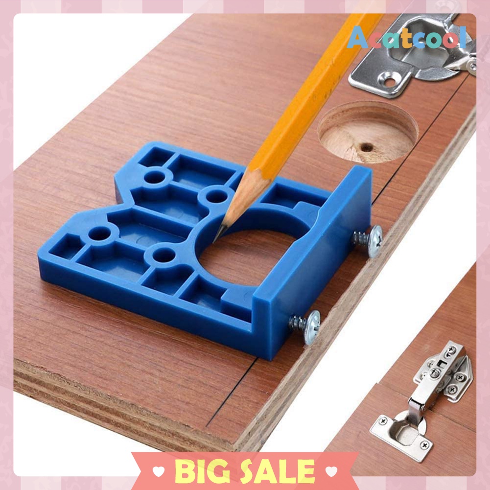 35mm Guide Hinge Hole Drilling Jig Conceal Locator Hole Opener Drill Tools