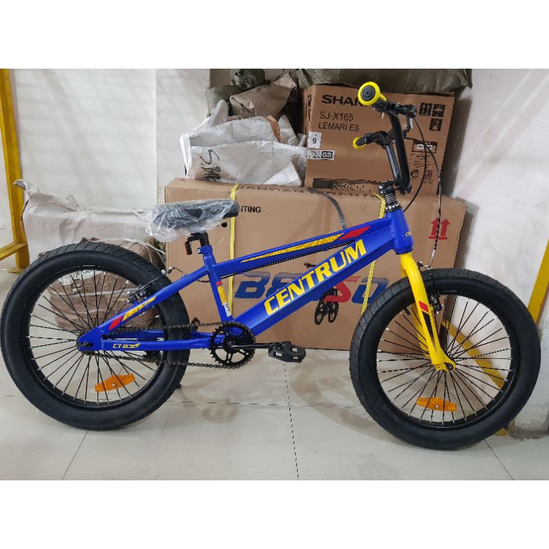 Sepeda Bmx 20 inch Centrum ( Ban Jumbo 3.0 ) ( Warna Biru / Blue )