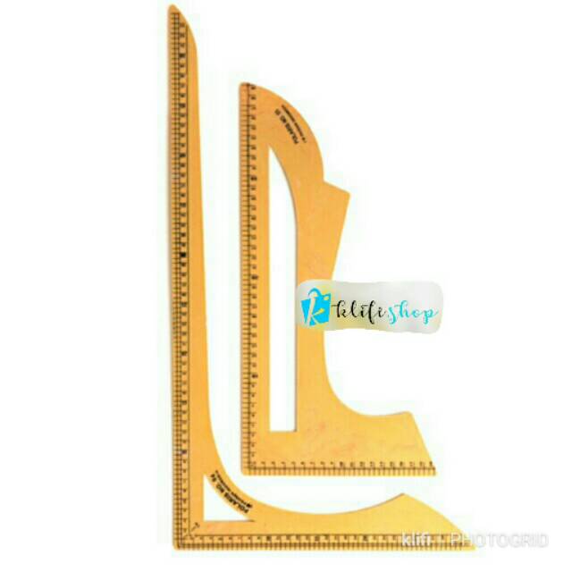 PENGGARIS POLA 2SET JUMBO / penggaris jahit/ penggaris pola