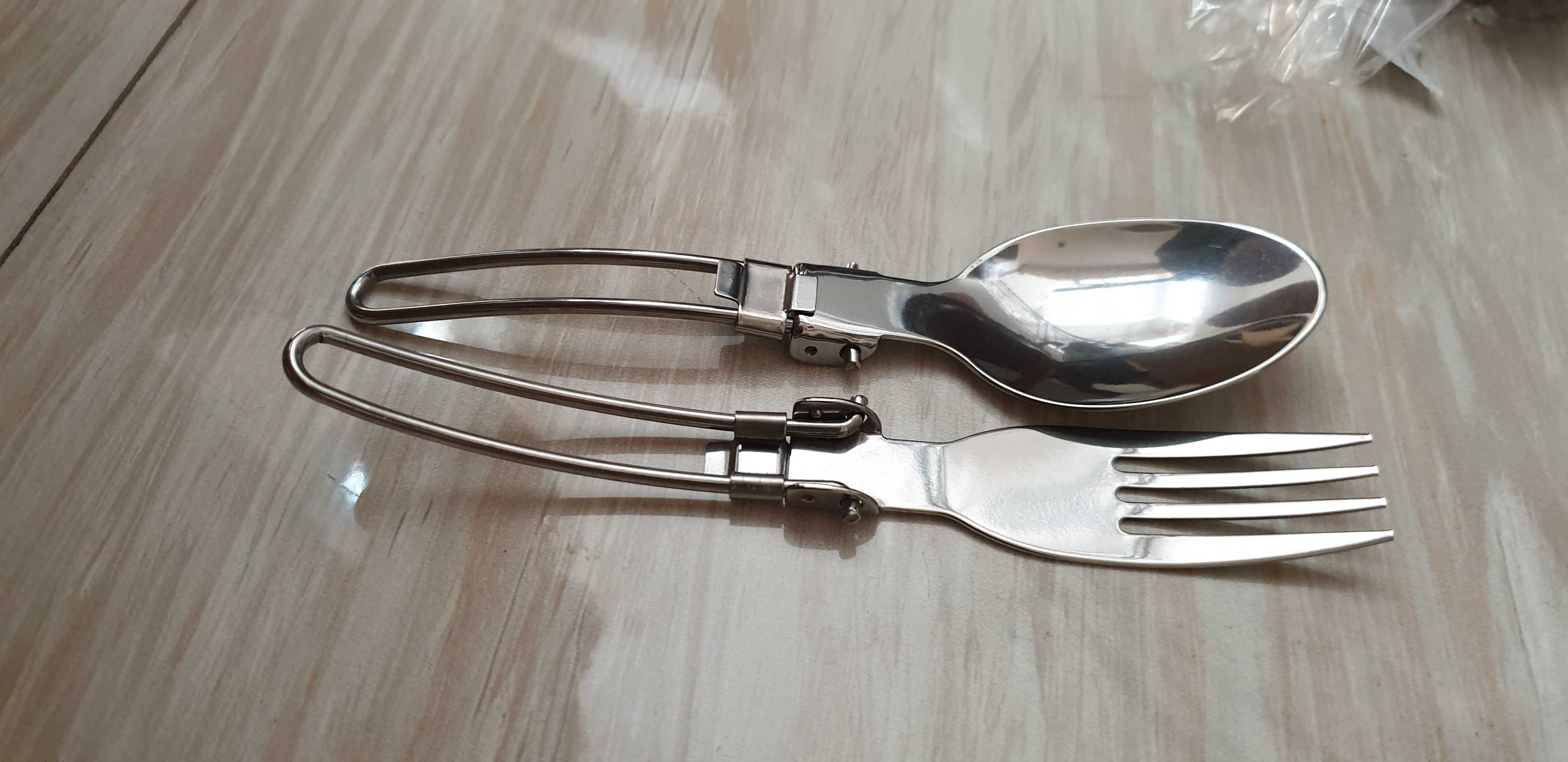 Sendok Garpu Pisau Lipat Portable