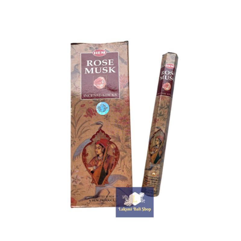 Dupa Hio Wangi Hem India Rose Musk Hexagonal