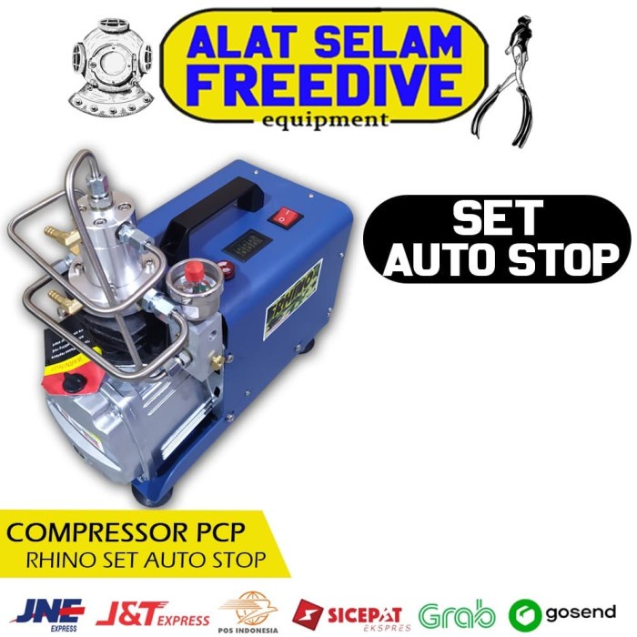 Mini Compressor Kompresor Pompa PCP Senapan Rhino Auto Stop Adjustable