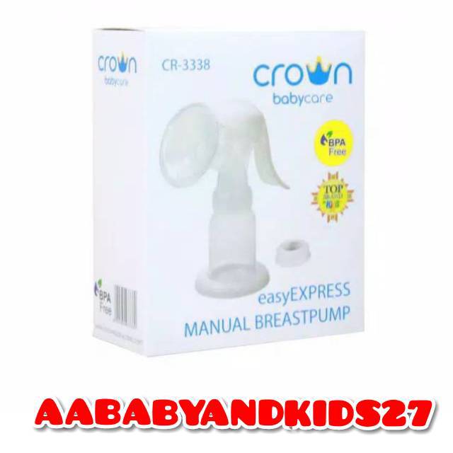 BREAST PUMP CROWN MANUAL CR 3338-POMPA ASI CROWN MANUAL-EASY EXPRESS MANUAL BREASTPUMP