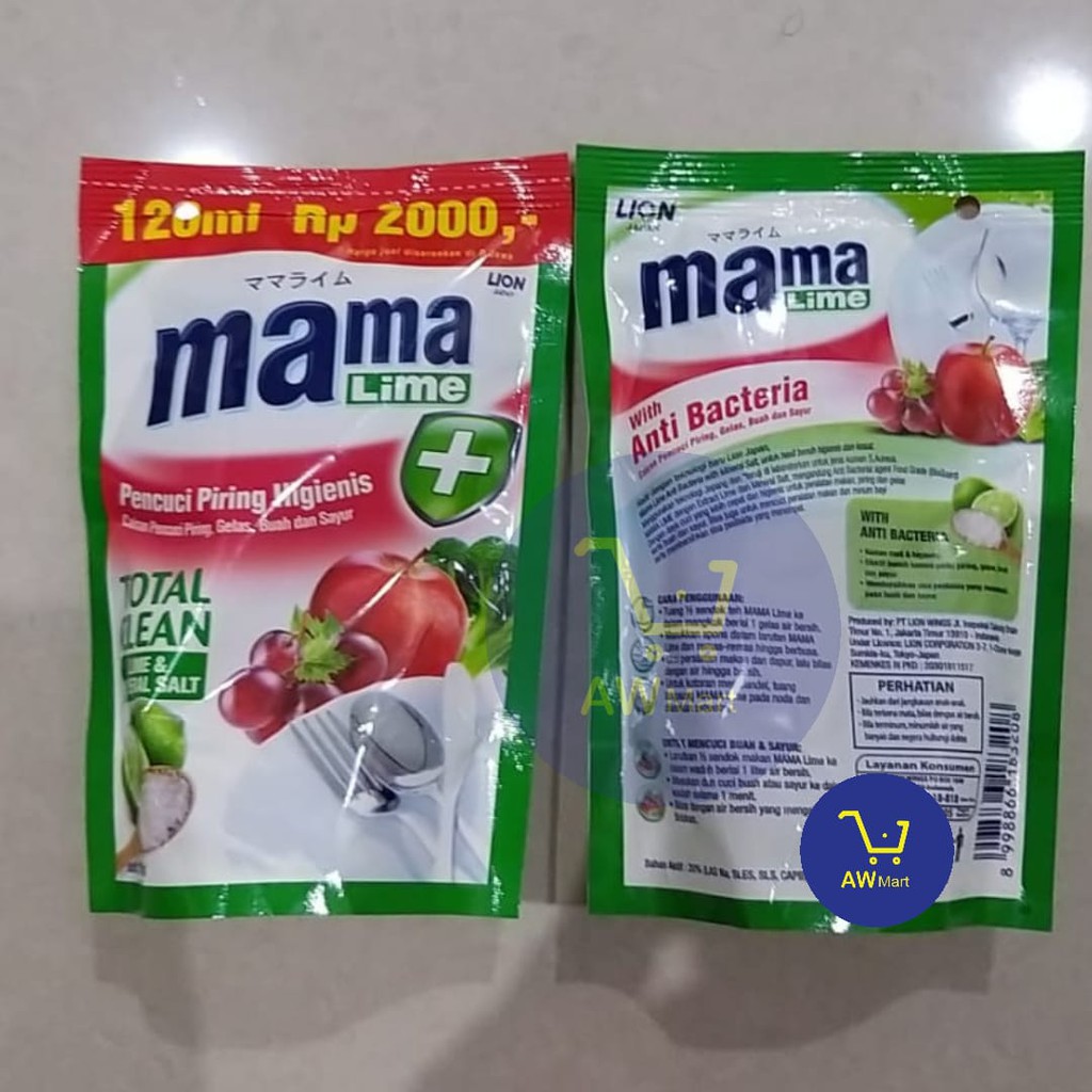 Mama Lemon  Rp2000  Sabun Cuci Piring 120ml REFILL (DARI PABRIK LANGSUNG)