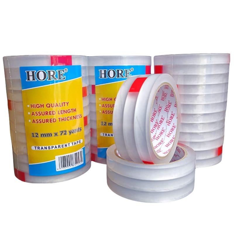 

Lakban Bening 12mm 72Yard /Lakban packing/solasi bening/isolasi bening besar/isolasi olshop putih