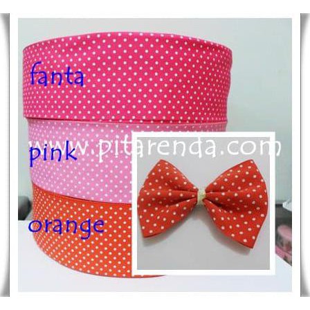 

Sale PGM-102 : Pita Grosgrain Polkadot 3 inch (7,5 cm)