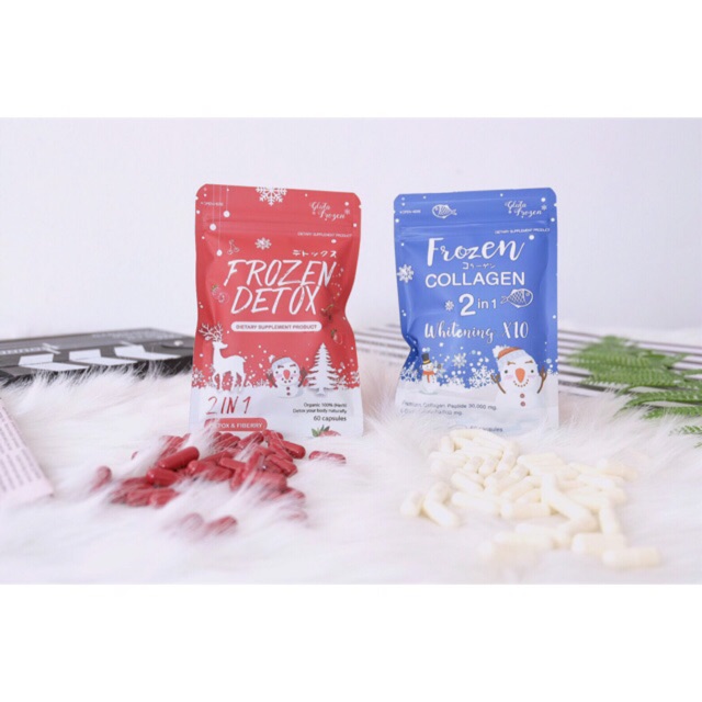 SET FROZEN COLLAGEN DAN FROZEN DETOX