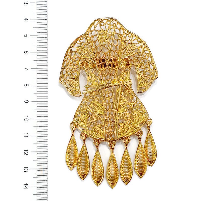 Bros Kebaya Bentuk Baju/Bros Kutubaru-New A - Gold