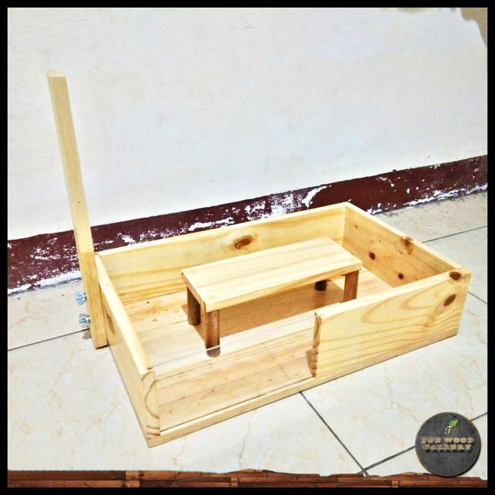 Kandang Tortoise Sulcata | Kandang Kura Kura | Kandang Kayu Jati Jumbo