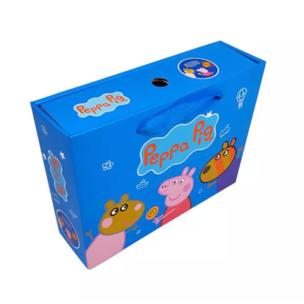 YBSS Kotak Hadiah Bayi Baru Lahir Gift Box Bayi Gift Box Natal Hadiah Ulangtahun 5010-PEPPA PIG BLUE