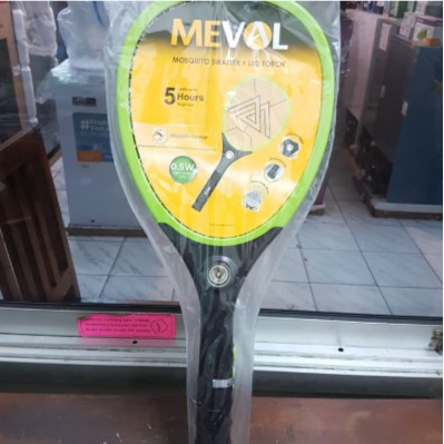 Meval Raket Nyamuk + LED Battery Rechargeable (Colok)