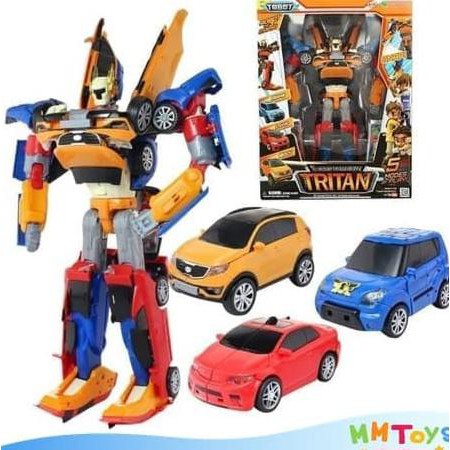 Tobot Tritan Orange Ukuran Besar Tinggi Robot 37cm Mainan Anak