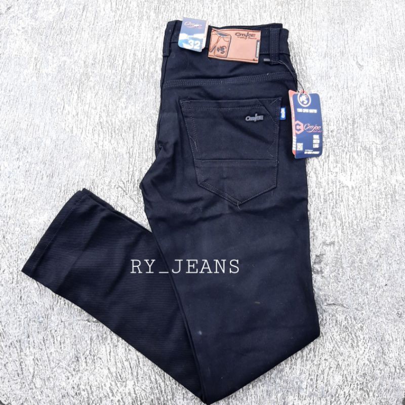 Celana jeans pria jeans hitam pria celana panjang pensil