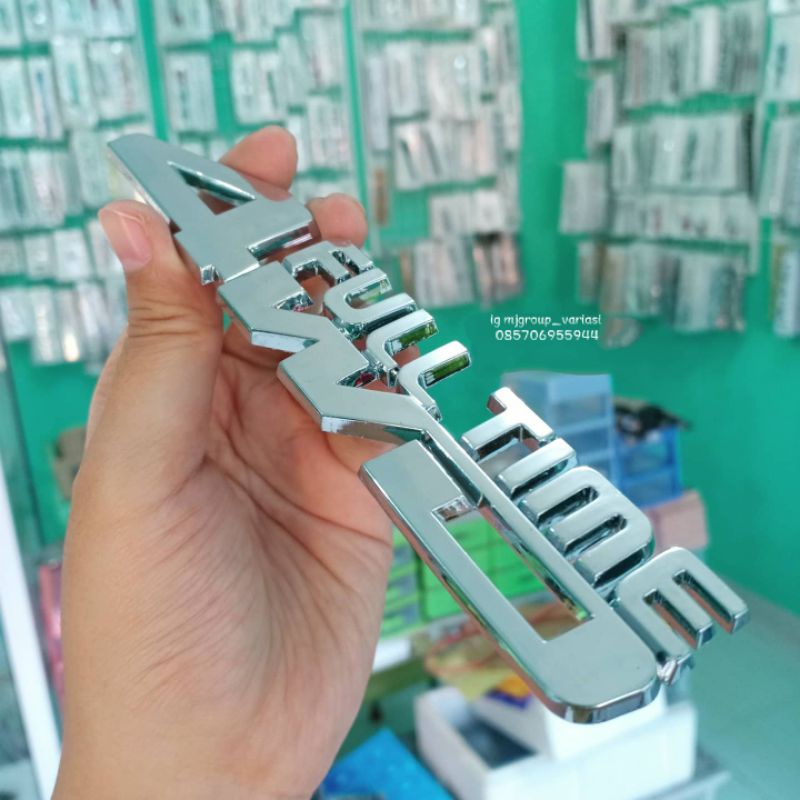 Emblem logo seri 4WD FULLTIME, 4WD, AWD ukuran original