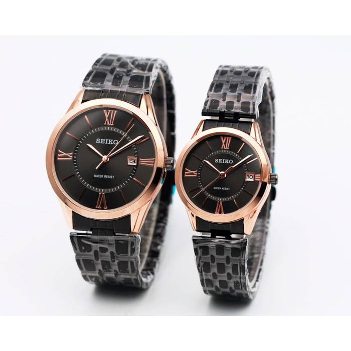 jam tangan SEIKO COUPLE INDEX ROMAN RANTAI