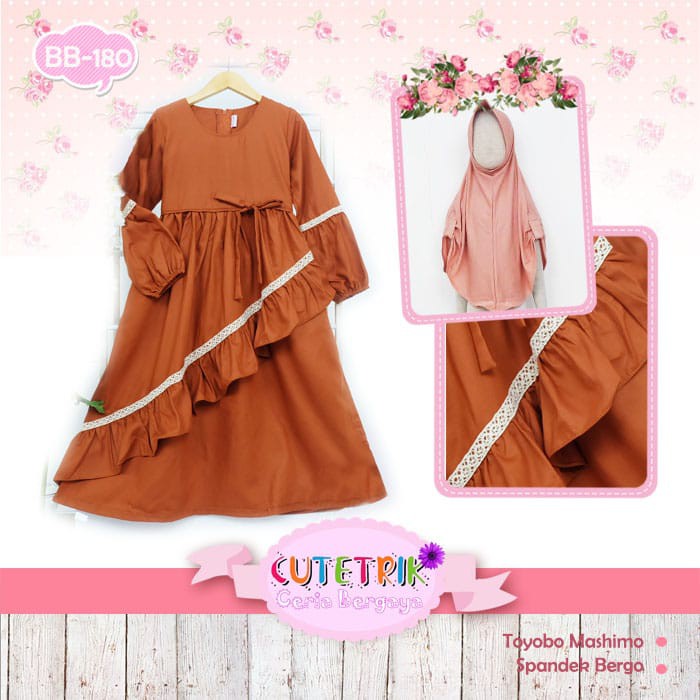 Set Gamis Bergo Anak Cutetrik (BB 180)