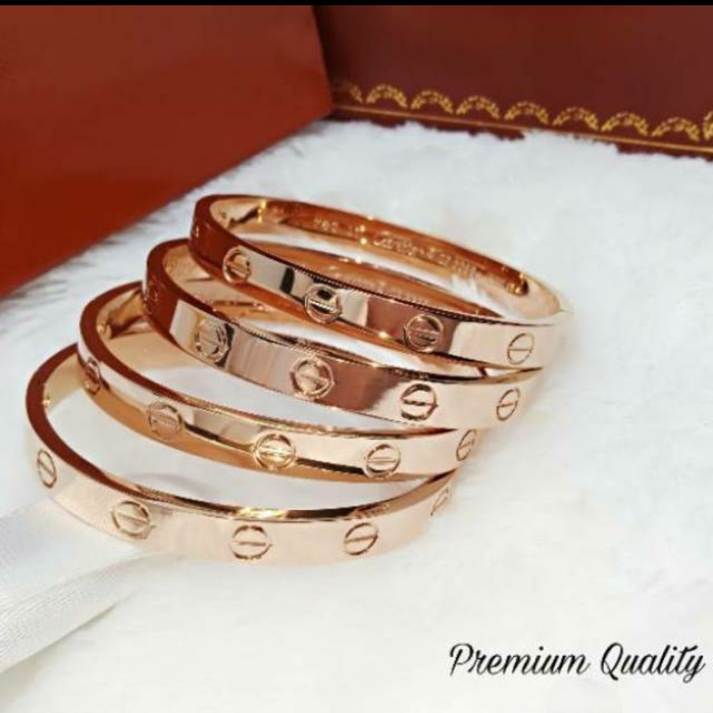 Gelang Titanium Untuk Wanita dan Laki-Laki Model Ctr Polos Dengan Embosan dan CAP 750