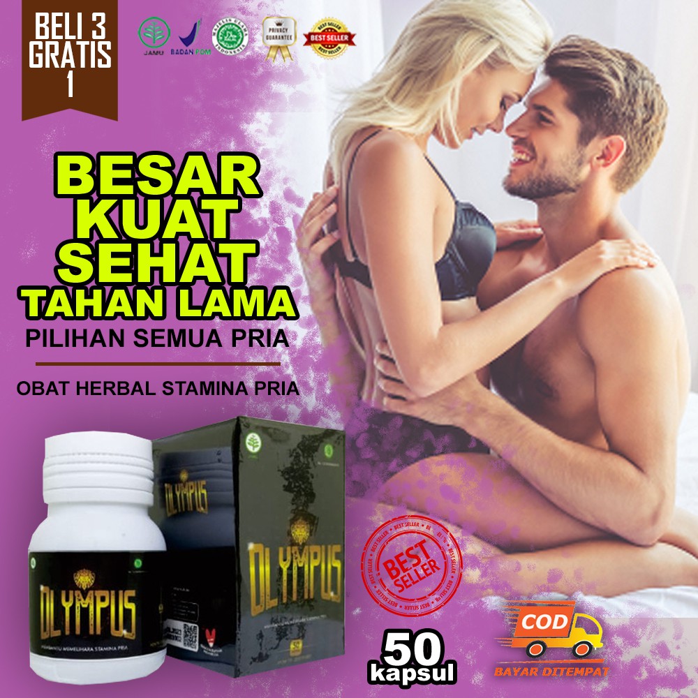 OLYMPUS HERBAL KUAT TAHAN LAMA OBATI EJAKULASI - BERBAL PRIA DEWASA BPOM