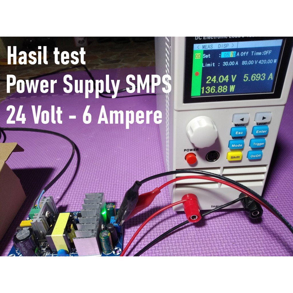 Power Supply SMPS 24V 6A Switching Auto Protection
