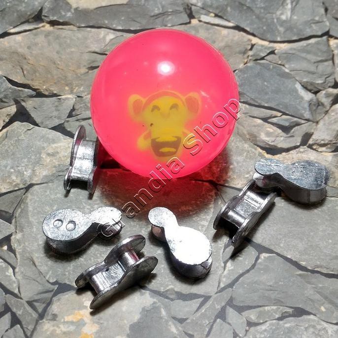 TERMURAH  Set bola bekel dan 6 pit / biji timah mainan jadul 90an