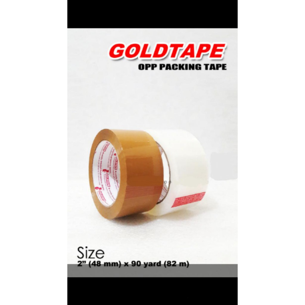 

HOT SALE|BEST SALLER LAKBAN GOLD TAPE TIPE MERAH 90 YARD 2 INCH / 48 MM COKLAT DAN BENING