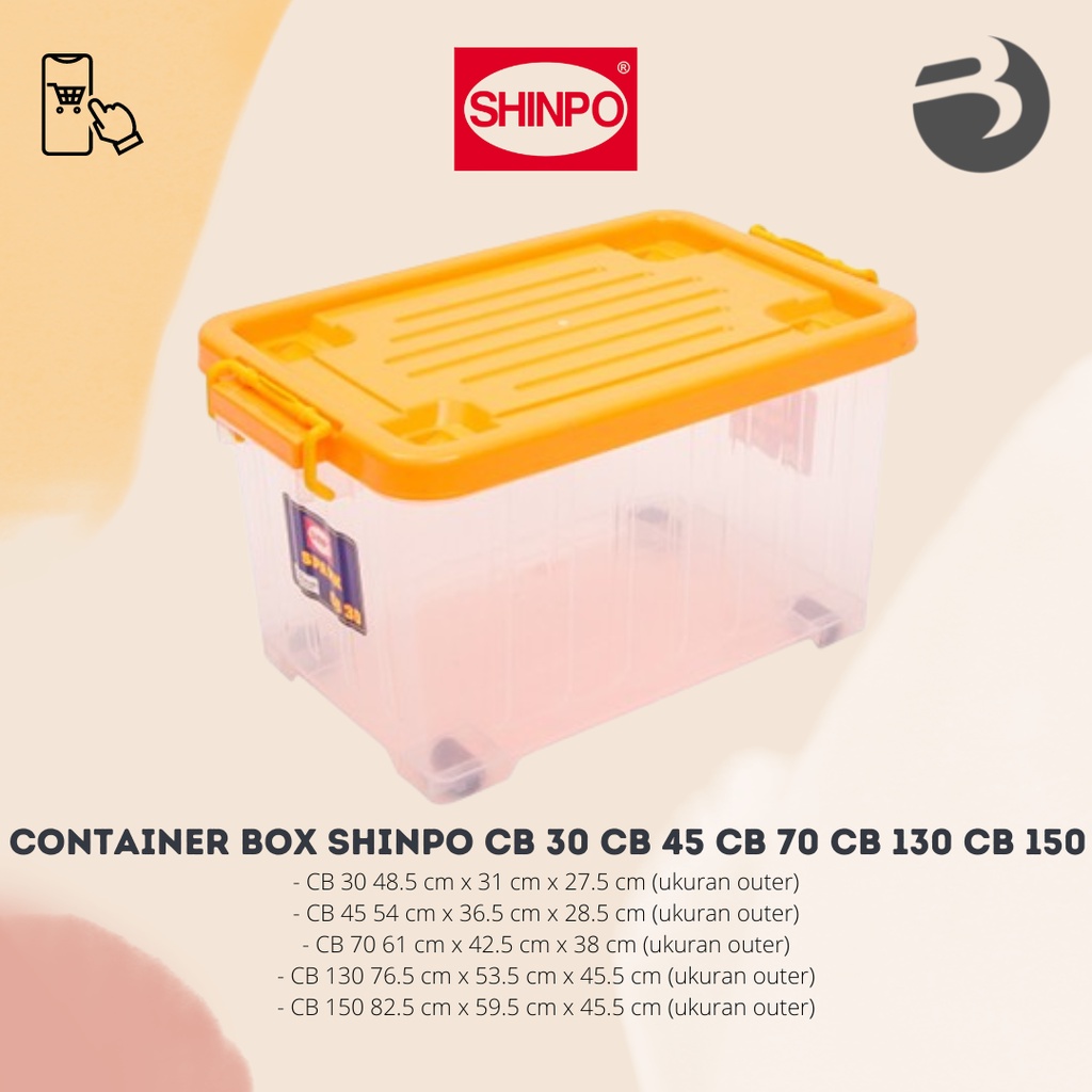 CONTAINER BOX SPARK SHINPO CB 30 CB 45 CB 70 CB 130 CB 150