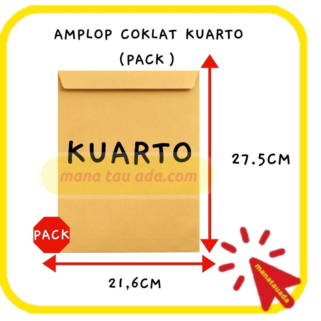 

AMPLOP COKLAT UK KWARTO 14.8X21CM PACK NEURO 信封