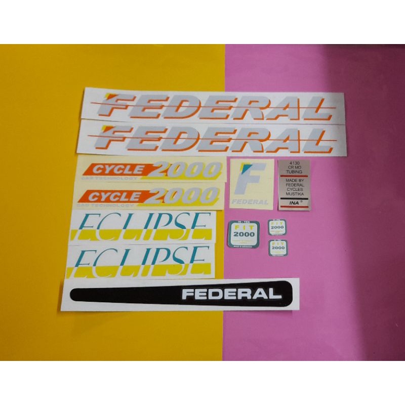 Stiker Sepeda Federal Eclipse