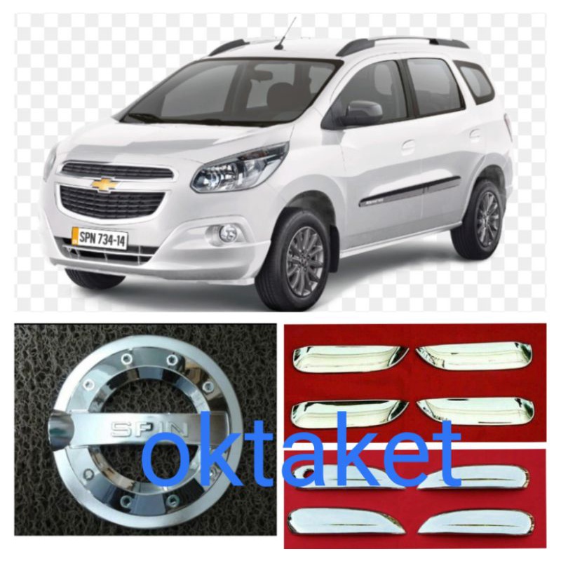 paket outer handle tank cover chevrolet spin chrome