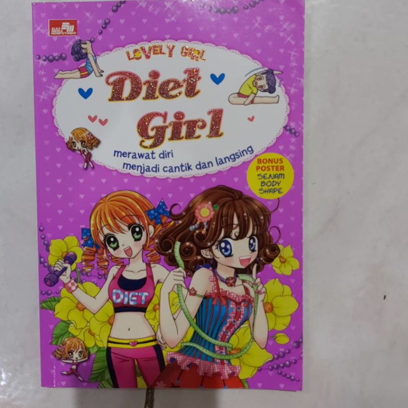buku komik diet girl + poster