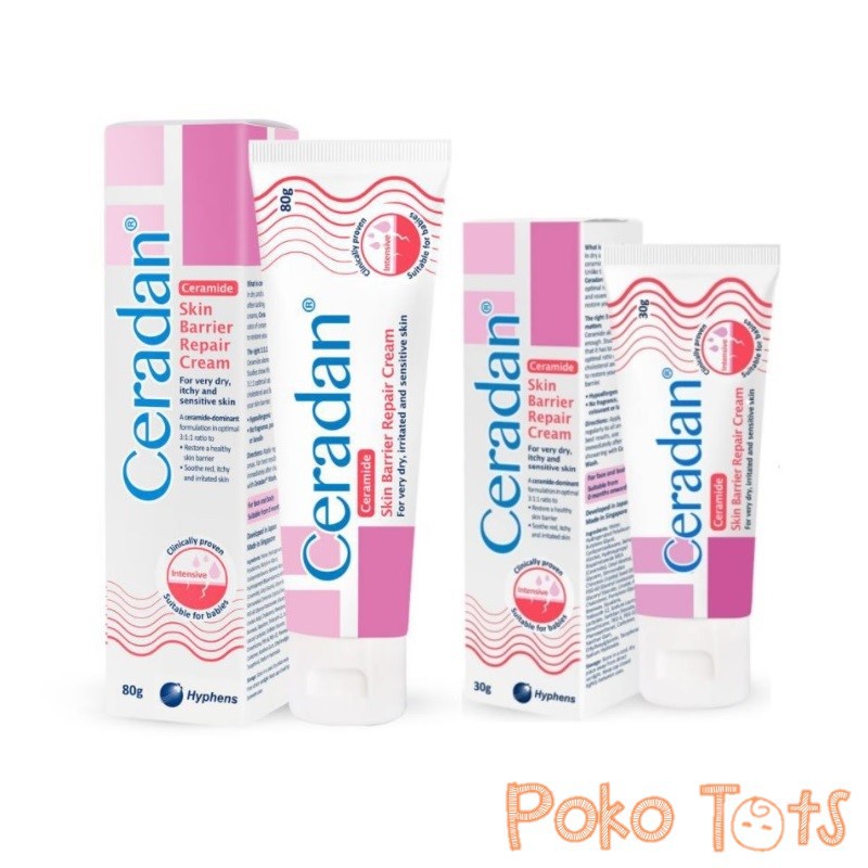 Ceradan Ceramide Dominant Skin Barrier Cream 30gr / 80gr Krim Pelindung Kulit WHS