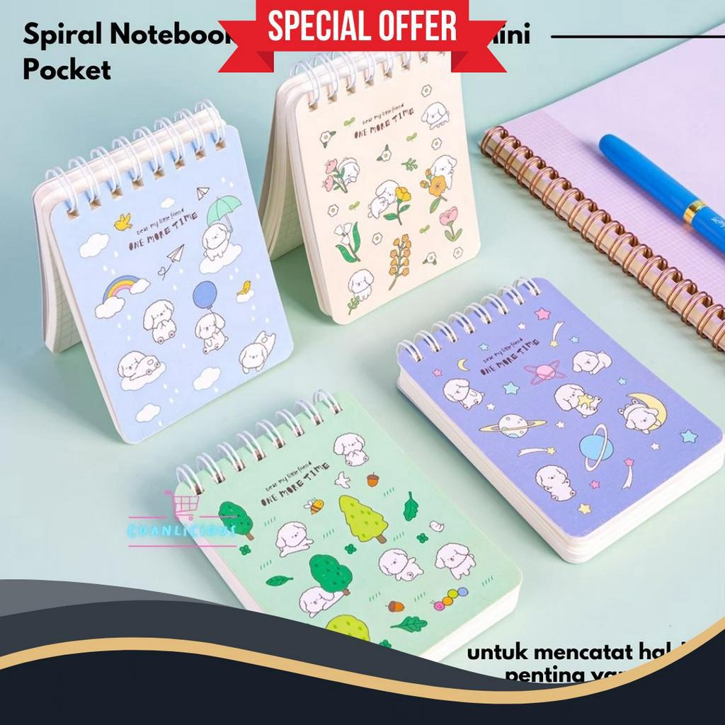 

SPESIAL AWAL TAHUN Spiral Notebook Mini Buku Tulis Mini Pocket