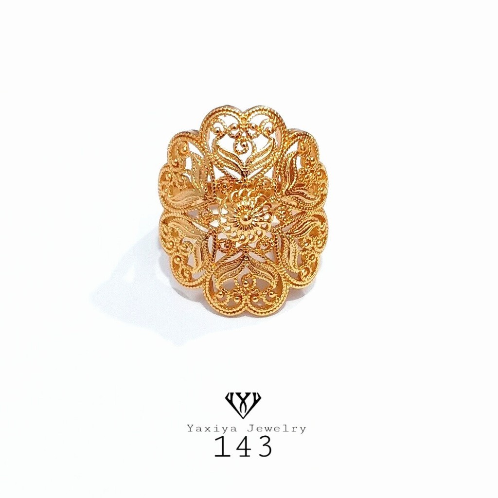 

Cincin Emas Dubai Perhiasan Lapis Emas 18K Yaxiya Jewelry 143