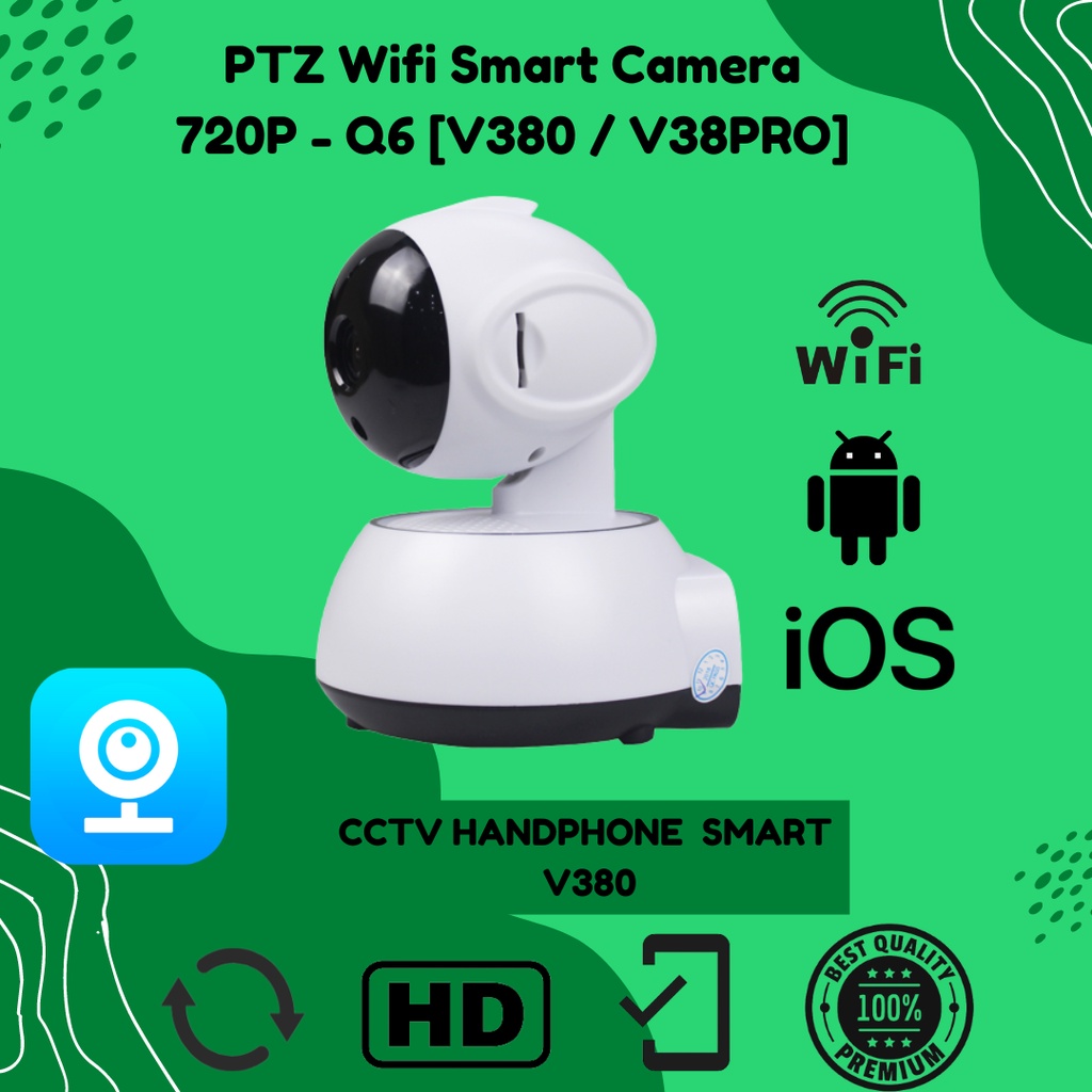 PROMO TERMURAH IP CAMERA PTZ Wifi Smart Camera 720P - Q6 [V380 / V38PRO] KlikVape Bandung