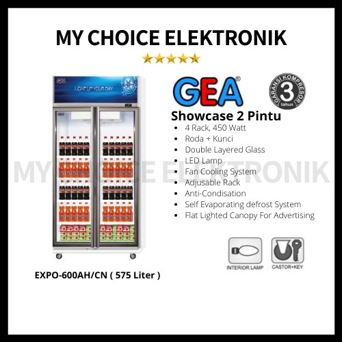 GEA EXPO-600AH/EXPO-600 AH/CN  Display Cooler Showcase 575 L