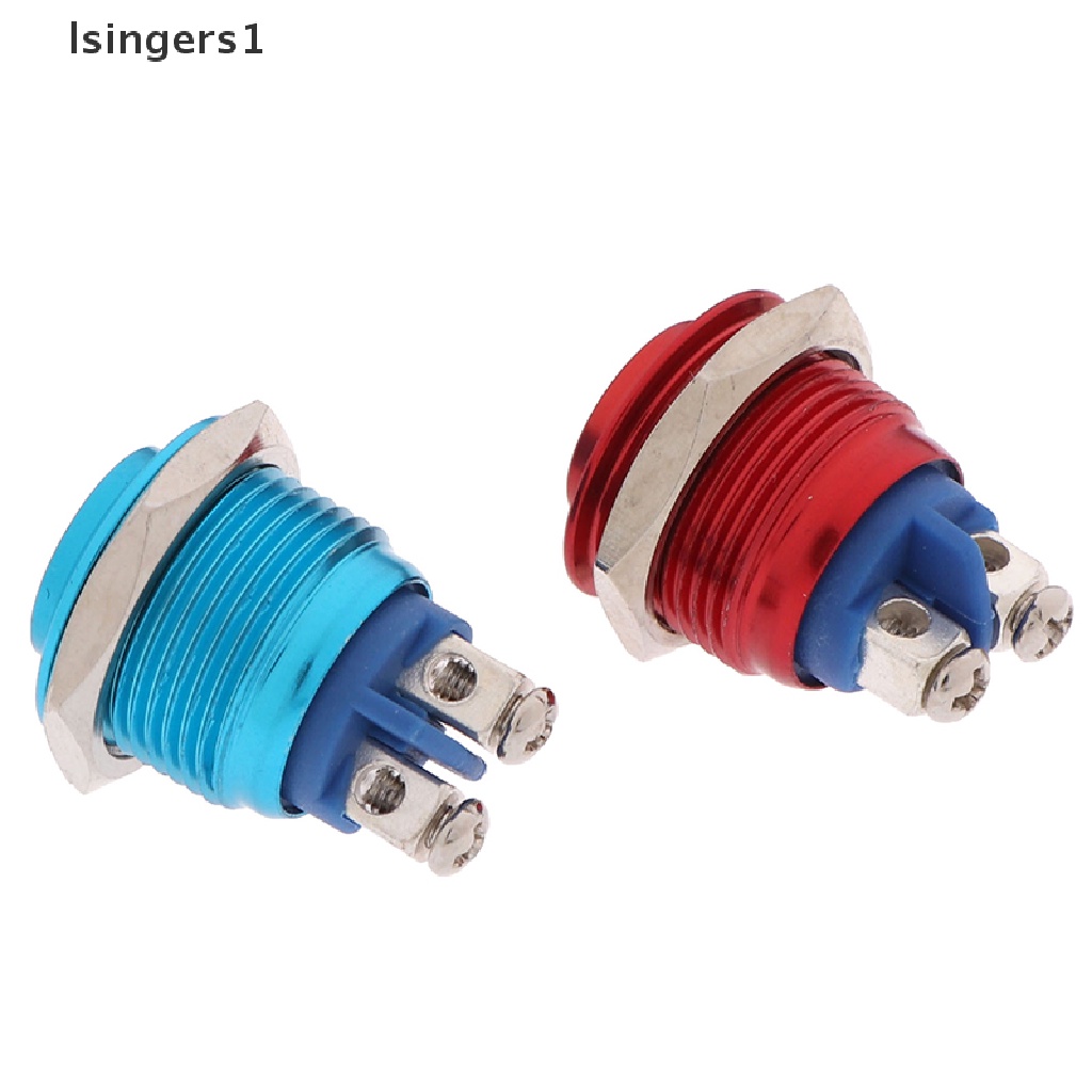 (lsingers1) 1pc Saklar Tombol Tekan Momentary 16mm Anti Air