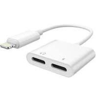 Dual Connector Converter Lightning And Audio IPhone 7 8 & X (Bisa Open Mic)