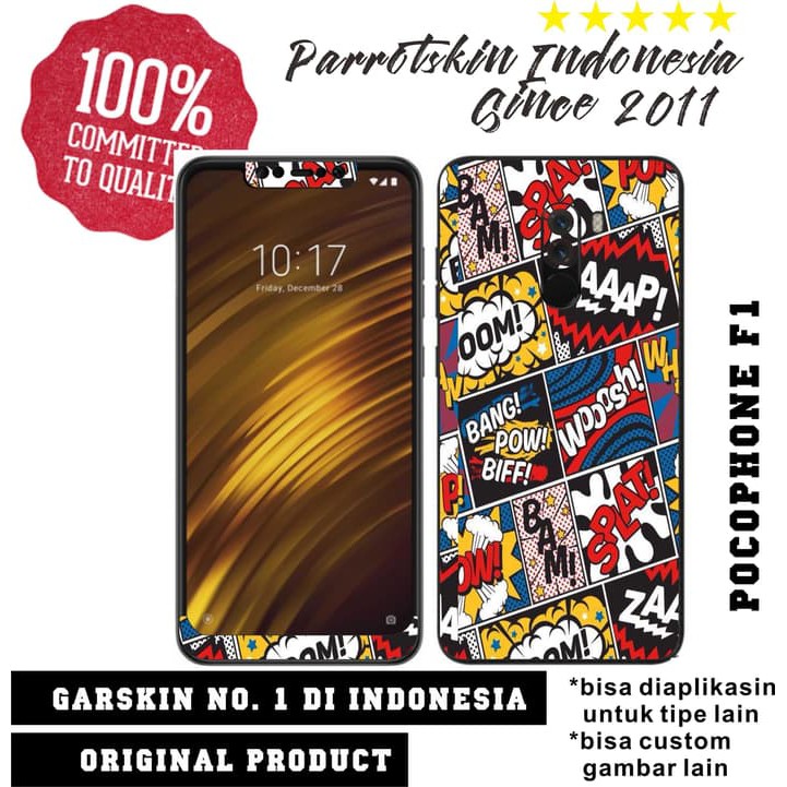 Garskin Skin Xiaomi Pocophone F1 Comic Art style for back case