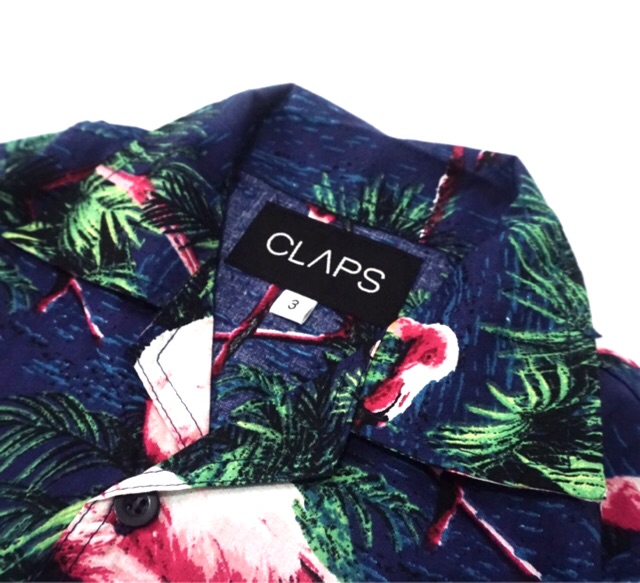 CLAPS - Flamingo Loose Fit Print Shirt (Kemeja Anak)