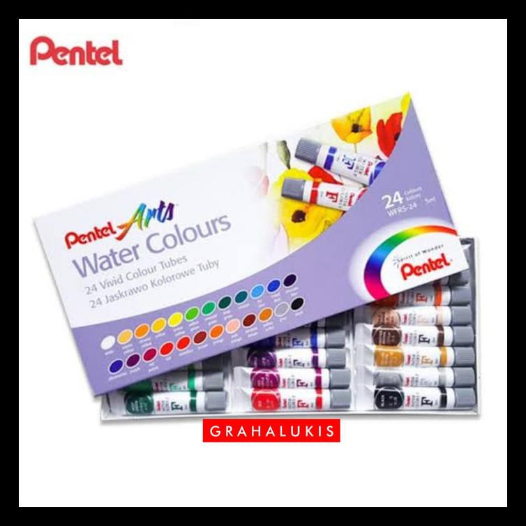 

Pentel Water Colours Set 24 / Cat Air Pentel 24 Warna Terlengkap
