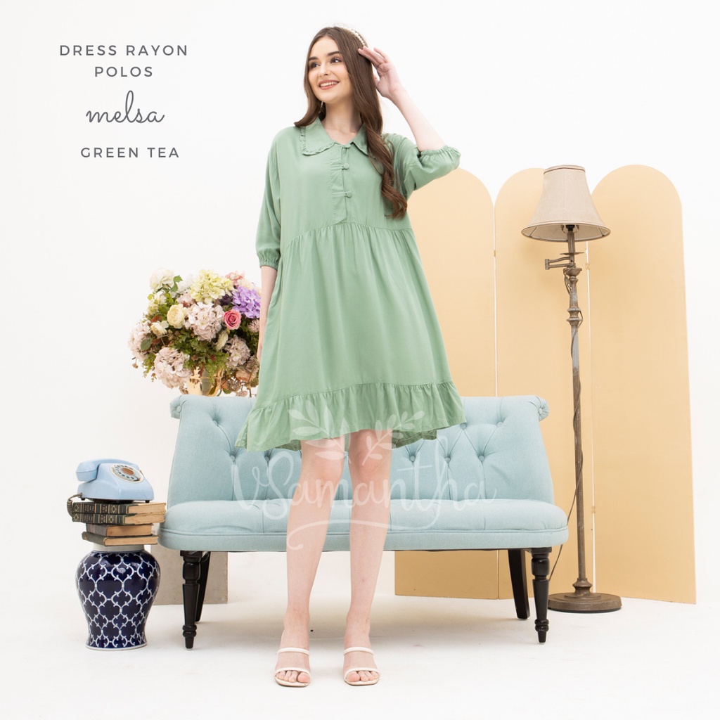 Home Dress Rayon Polos Melsa